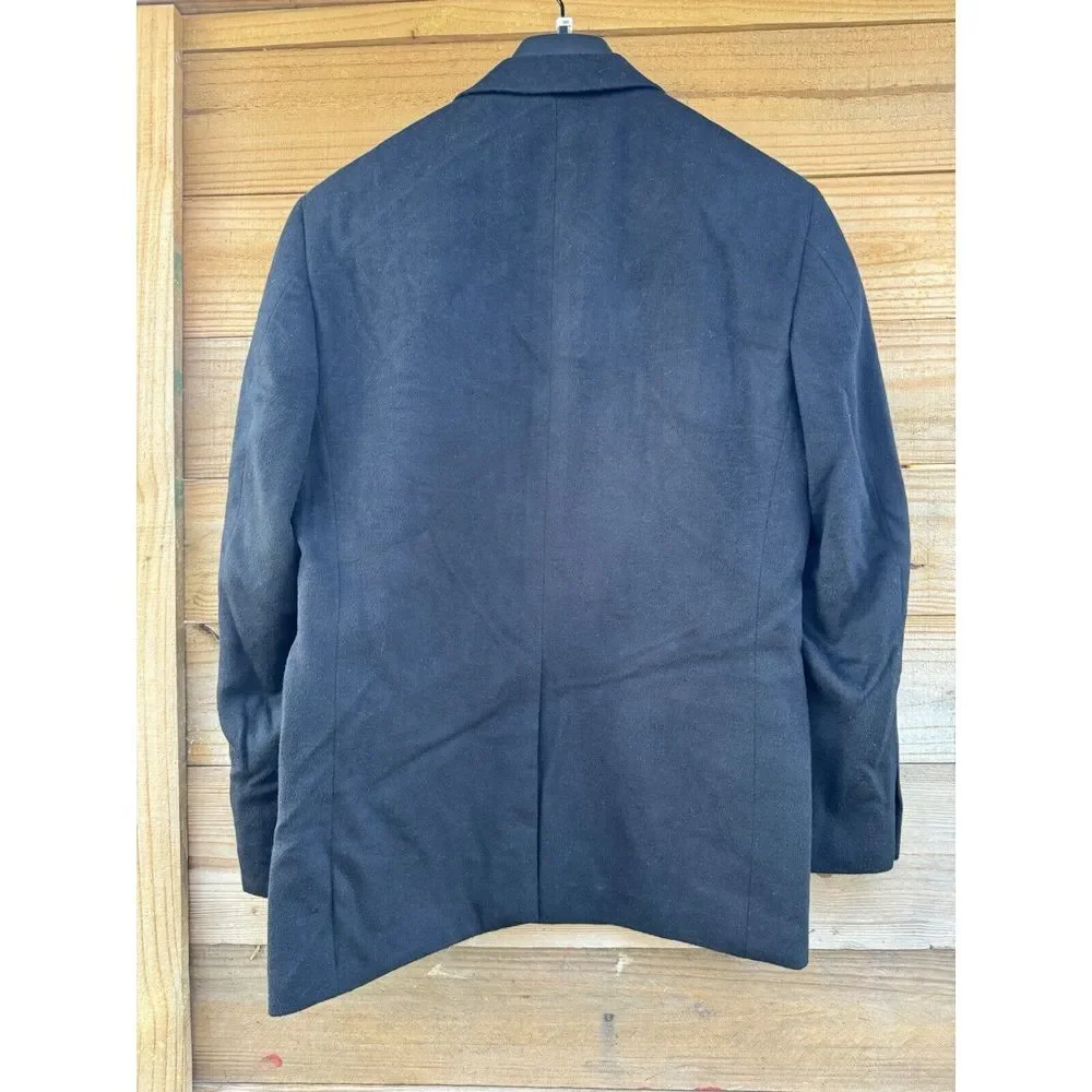 Michael Kors Men's Black Color Sports Coat‎ Size 40R Wool Blend 2 Button Blazer